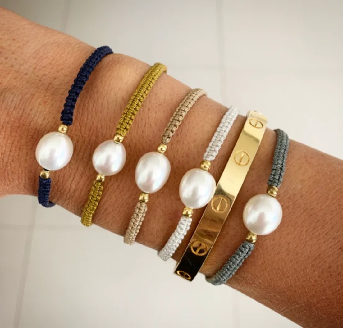 Fairley Pearl Rope Bracelet Sand Shoes_Fairley