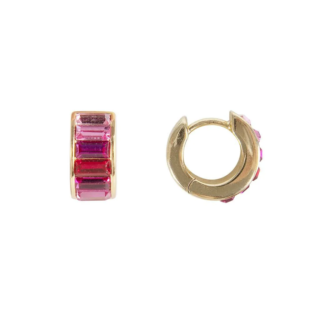 Fairley Pink Ombre Crystal Huggies Shoes_Fairley
