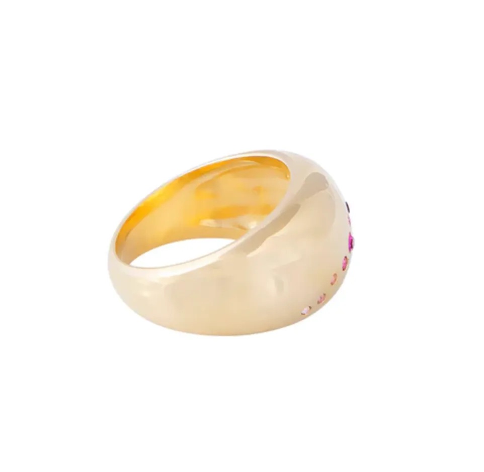 Fairley Pink Ombre Dome Ring Shoes_Fairley