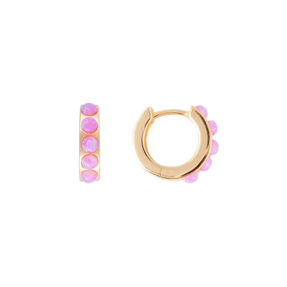 Fairley Pink Opal Crystal Huggies Shoes_Fairley