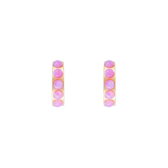 Fairley Pink Opal Crystal Huggies Shoes_Fairley