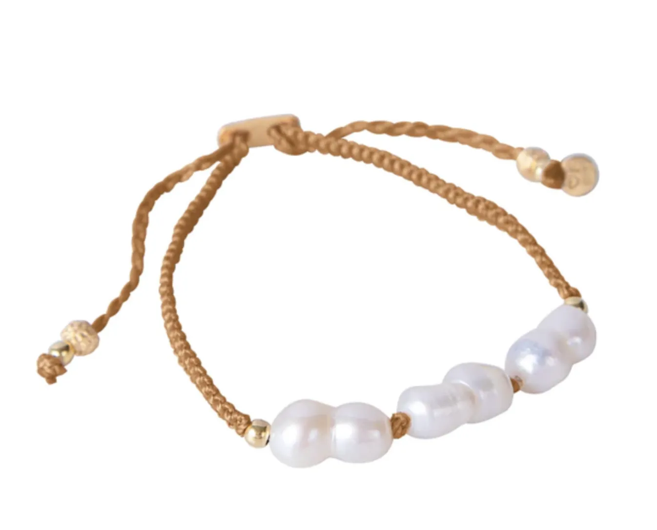 Fairley Rice Pearl Rope Bracelet Antique Gold Shoes_Fairley
