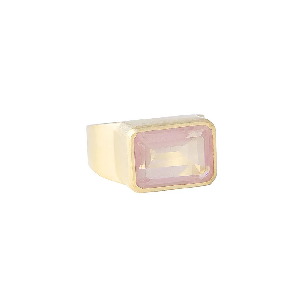 Fairley Rose Quartz Cocktail Ring Shoes_Fairley