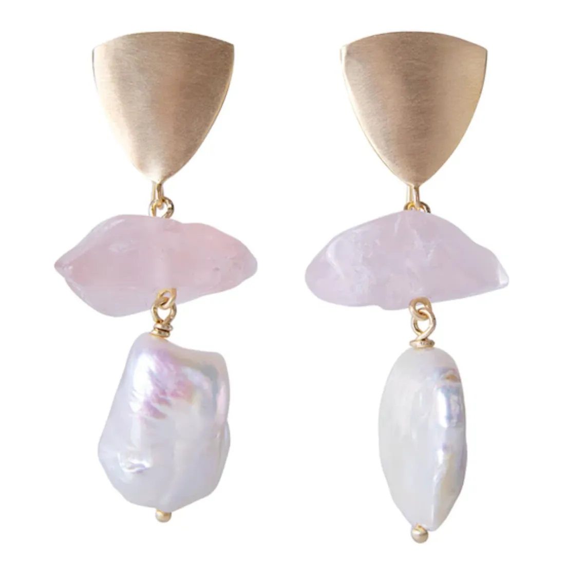 Fairley Rose Quartz Pearl Drops Shoes_Fairley
