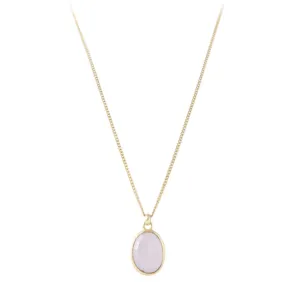 Fairley Rose Quartz Pendant Necklace Shoes_Fairley