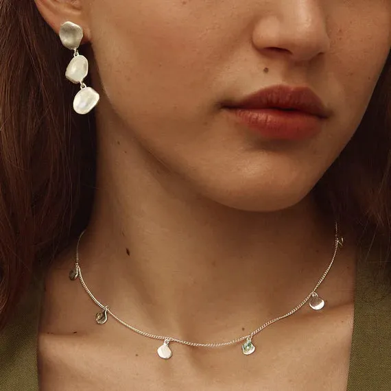 Fairley Silver Nomad Charm Necklace Shoes_Fairley