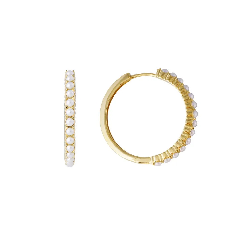 Fairley Slim Crystal Pearl Midi Hoops Shoes_Fairley