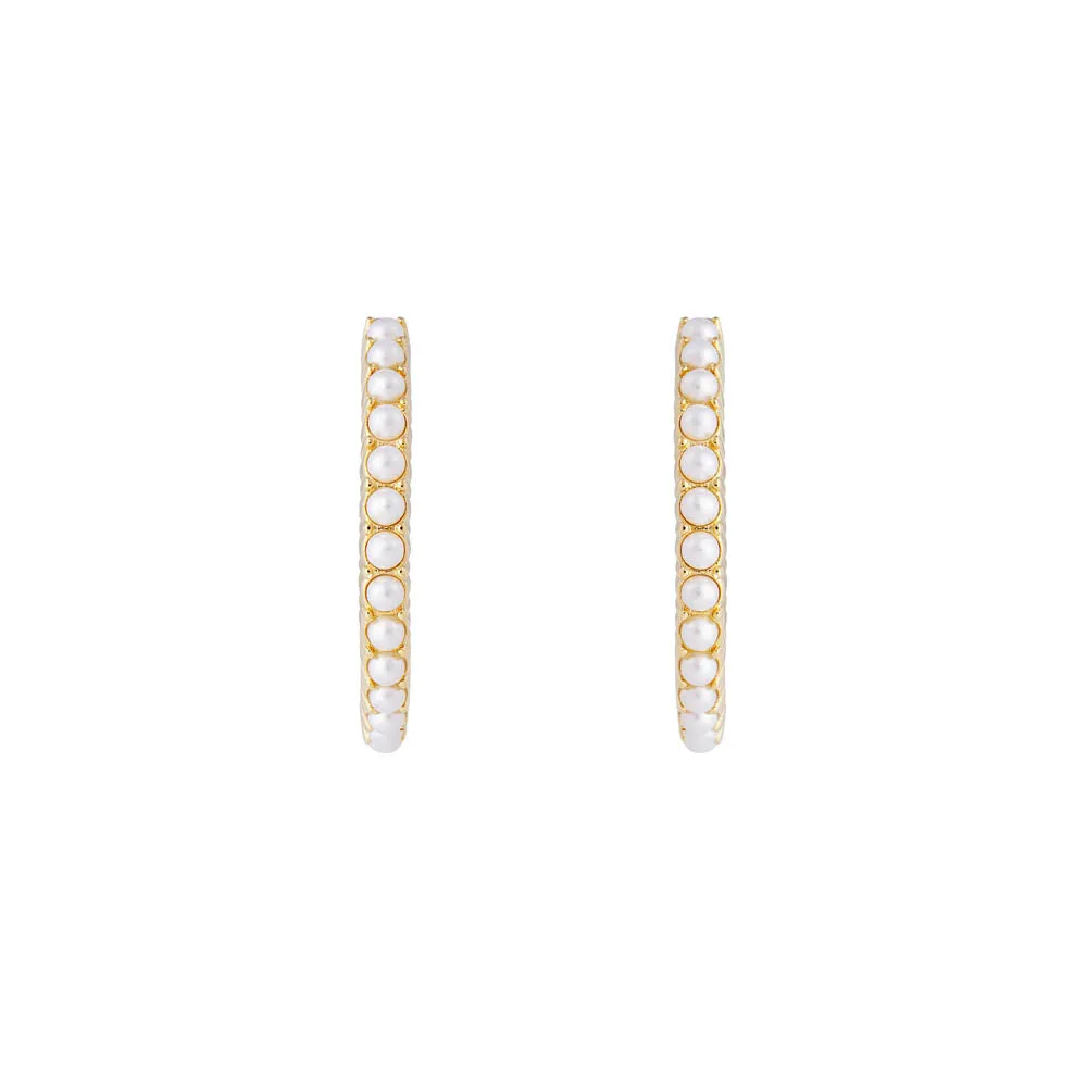 Fairley Slim Crystal Pearl Midi Hoops Shoes_Fairley