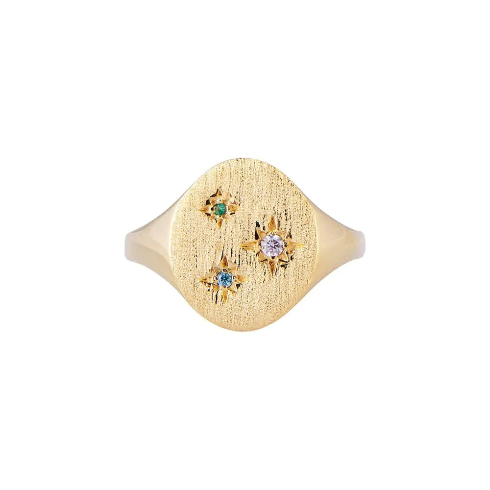 Fairley Starburst Signet Ring Shoes_Fairley
