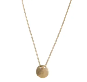 Fairley Tag Necklace Gold Shoes_Fairley
