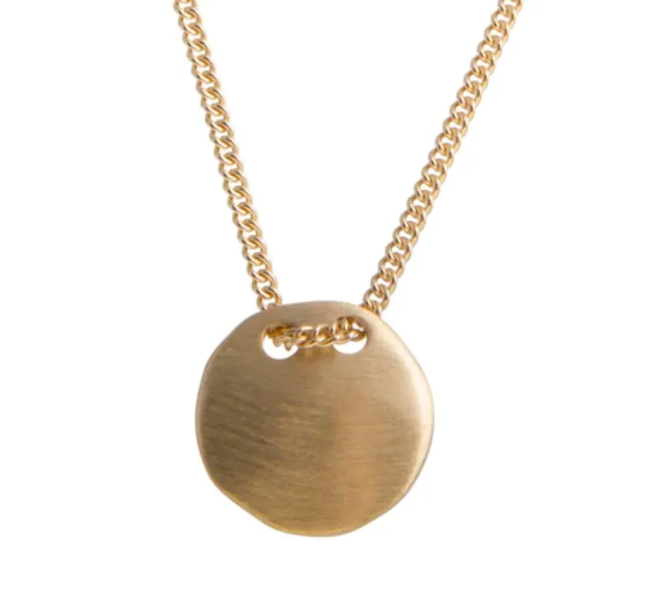 Fairley Tag Necklace Gold Shoes_Fairley