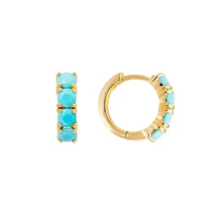 Fairley Turquoise Midi Hoops Shoes_Fairley