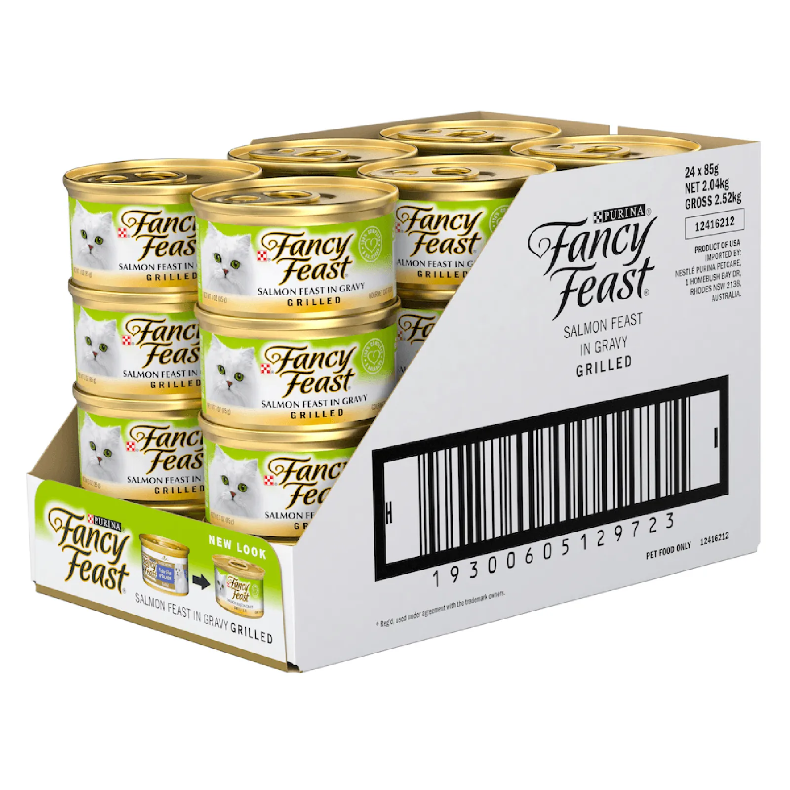 Fancy Feast Cat Food Can Adult Grilled Salmon Feast in Gravy