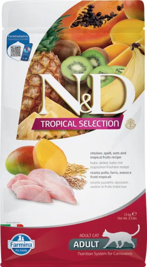 FARMINA N&D Cat Tropical Selection Chicken dry cat food, cat kibble