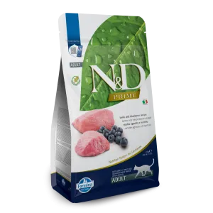 Farmina N&D Prime Grain Free Lamb & Blueberry Adult Dry Cat Food grain free cat food, no grain dry cat food