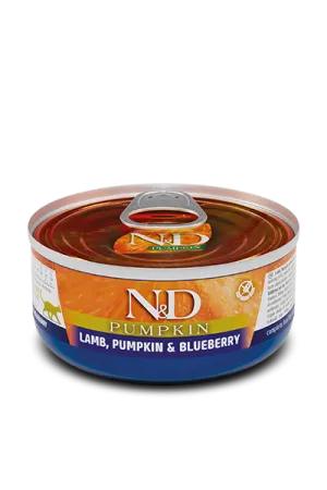 Farmina N&D Pumpkin Grain Free Lamb, Blueberry & Pumpkin Adult Canned Cat Food healthy cat food, premium dry cat food