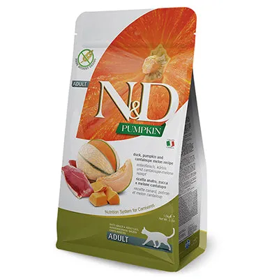 Farmina Pet Foods Adult Cat Grain Free Pumpkin Duck & Canteloupe Formula healthy cat food, premium dry cat food