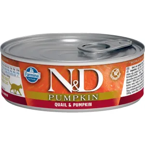 Farmina Pet Foods N&D Pumpkin Pumpkin & Quail Canned Cat Food wet cat food, canned cat food