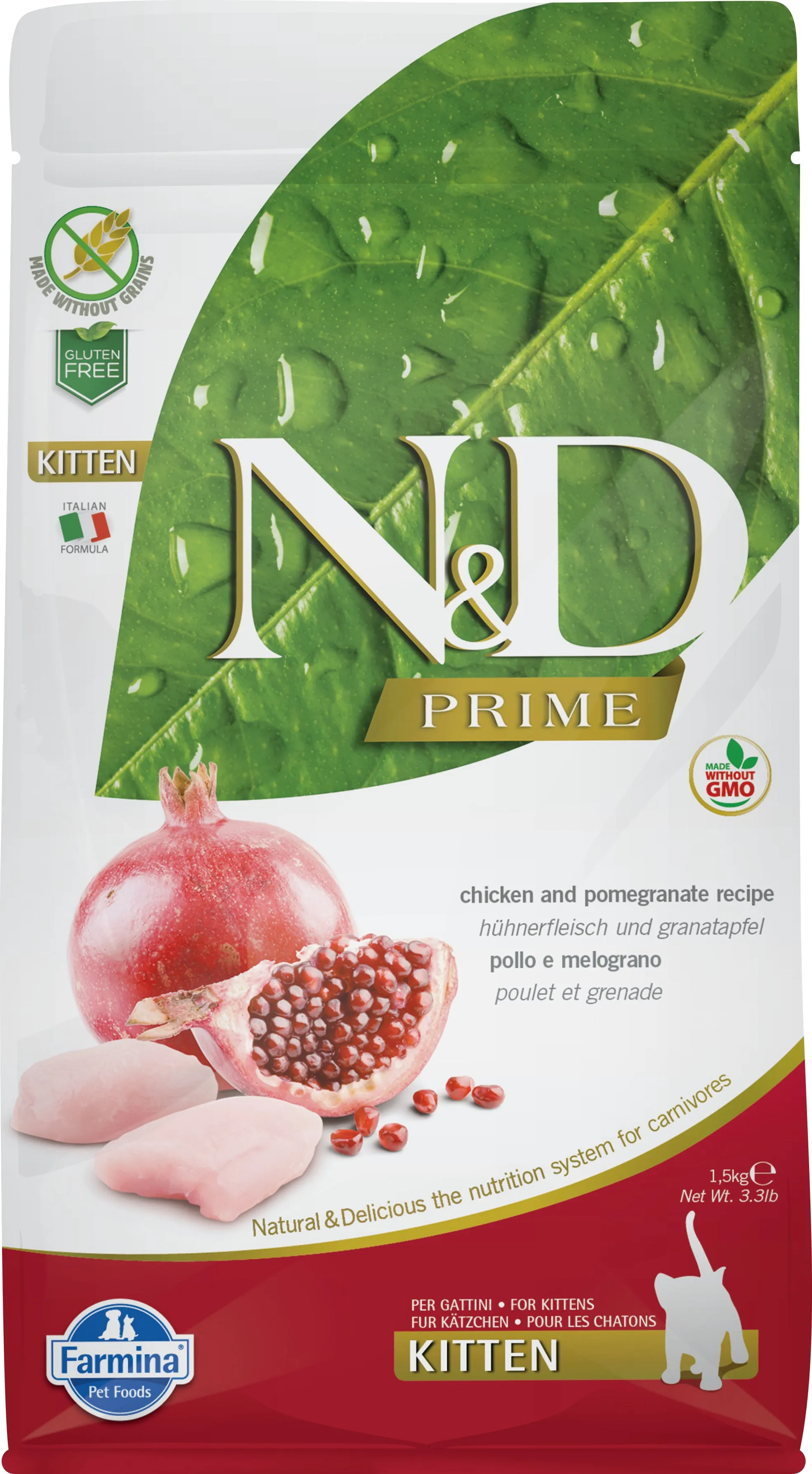 Farmina Prime Chicken & Pomegranate Kitten Food dry cat food, cat kibble