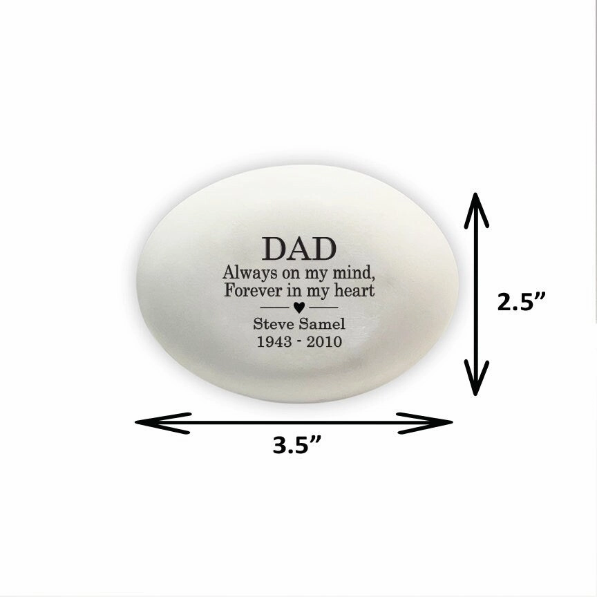 Father Memorial Stone - Custom Dad Memorial Gift