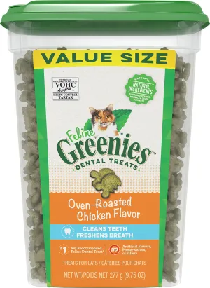 Feline Greenies Adult Dental Oven Roasted Chicken Flavor Cat Treats dental cat treats, cat teeth cleaning