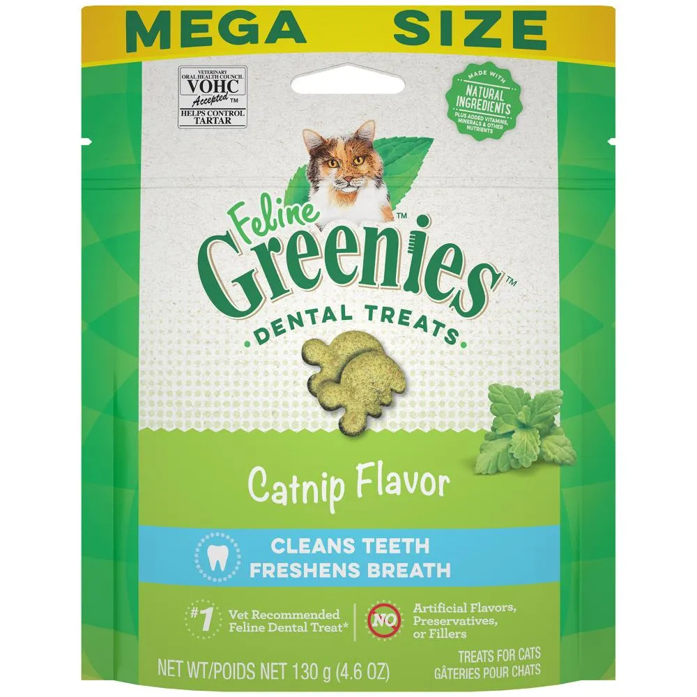 Feline Greenies Adult Natural Dental Care Catnip Flavor Cat Treats cat treats, soft cat treats