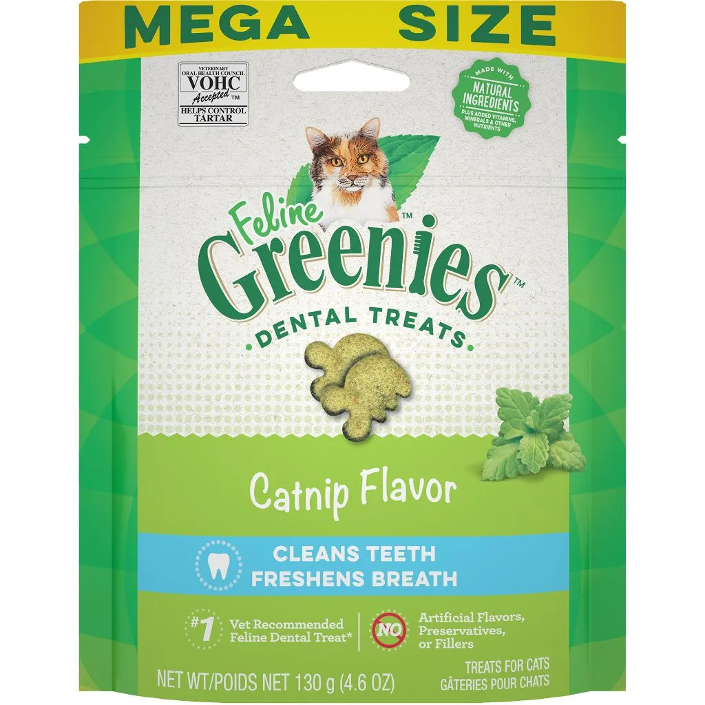 Feline Greenies Dental Treats Catnip Flavor cat treats, natural cat treats