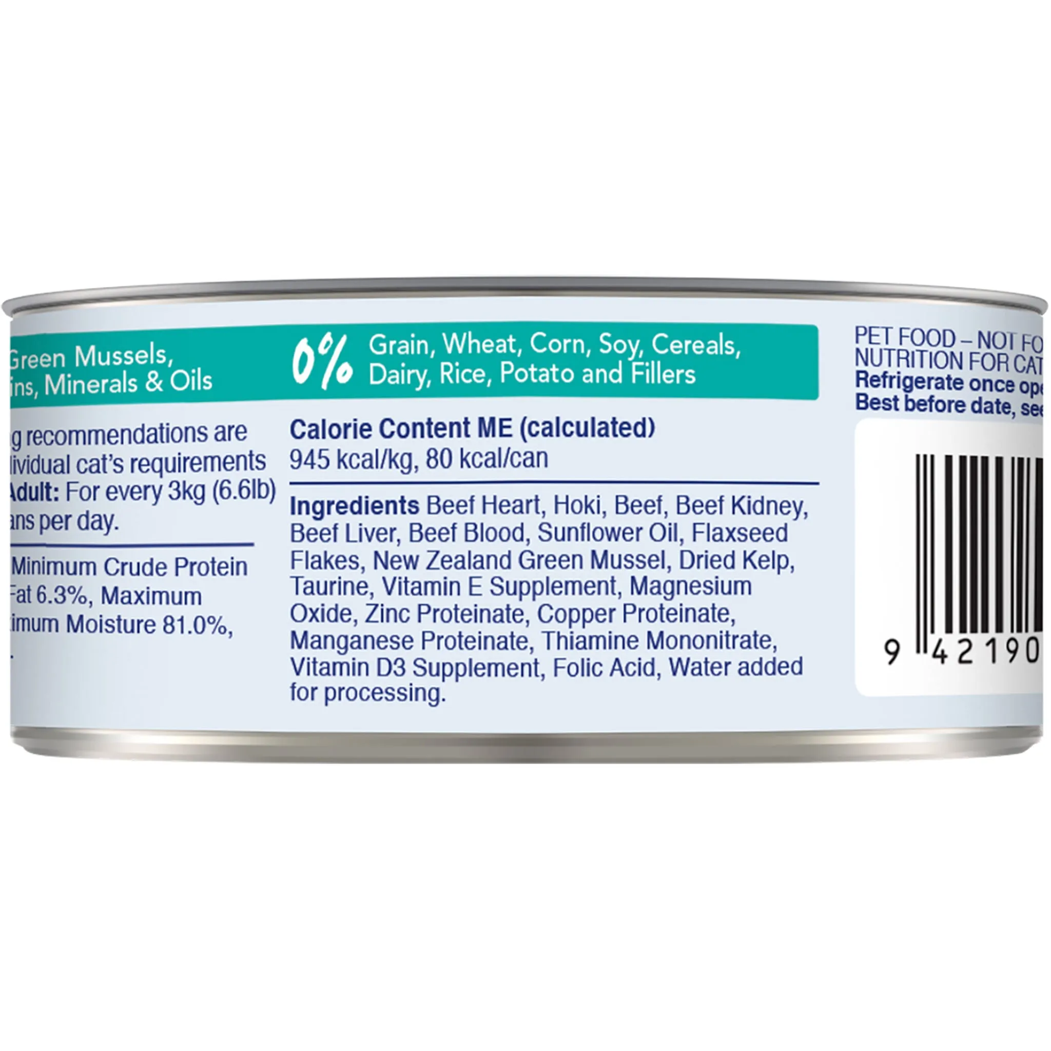 Feline Natural Beef & Hoki Canned Cat Food