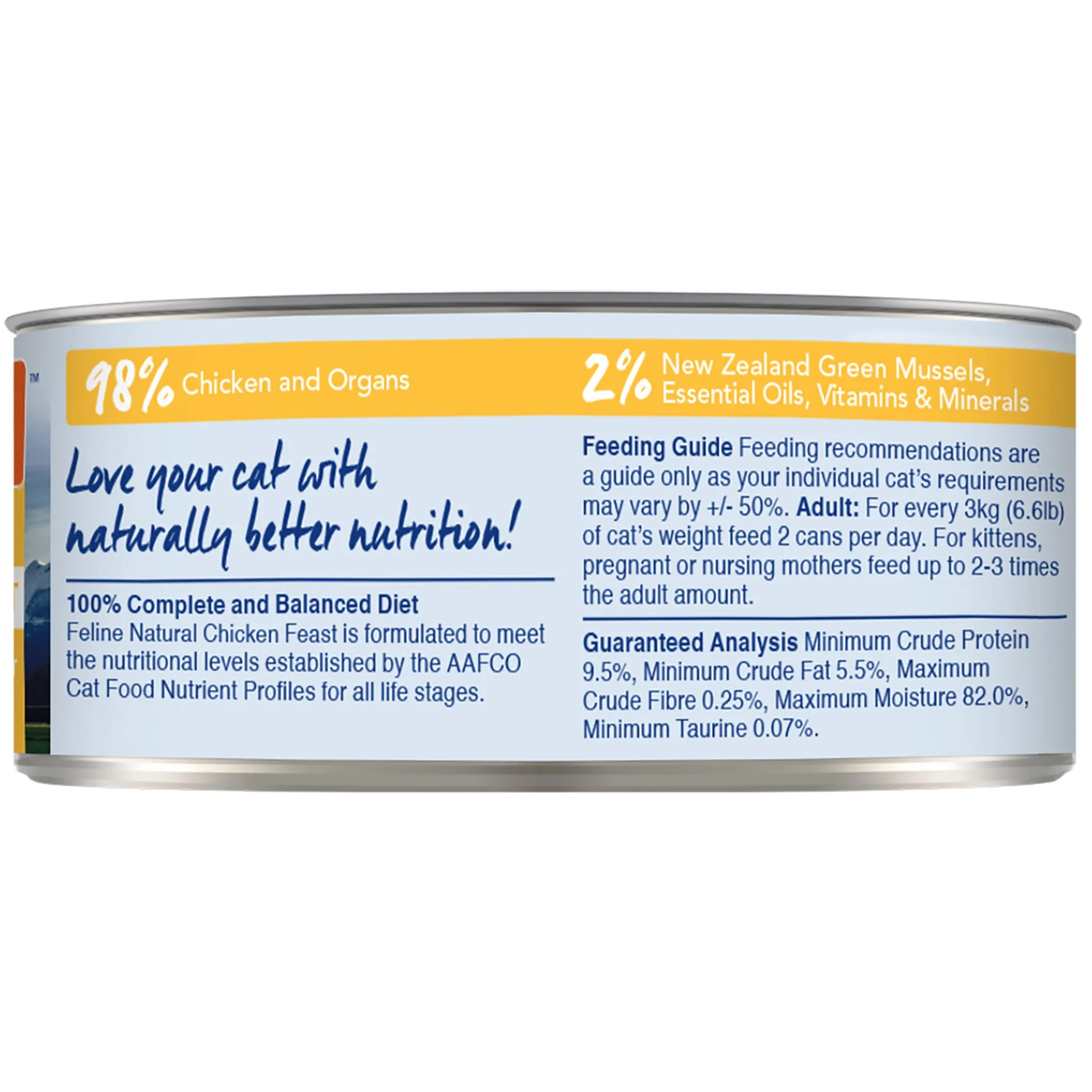 Feline Natural Chicken Feast Canned Cat Food
