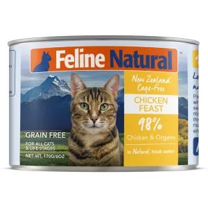 Feline Natural Chicken Feast Canned Cat Food organic cat food, holistic cat food