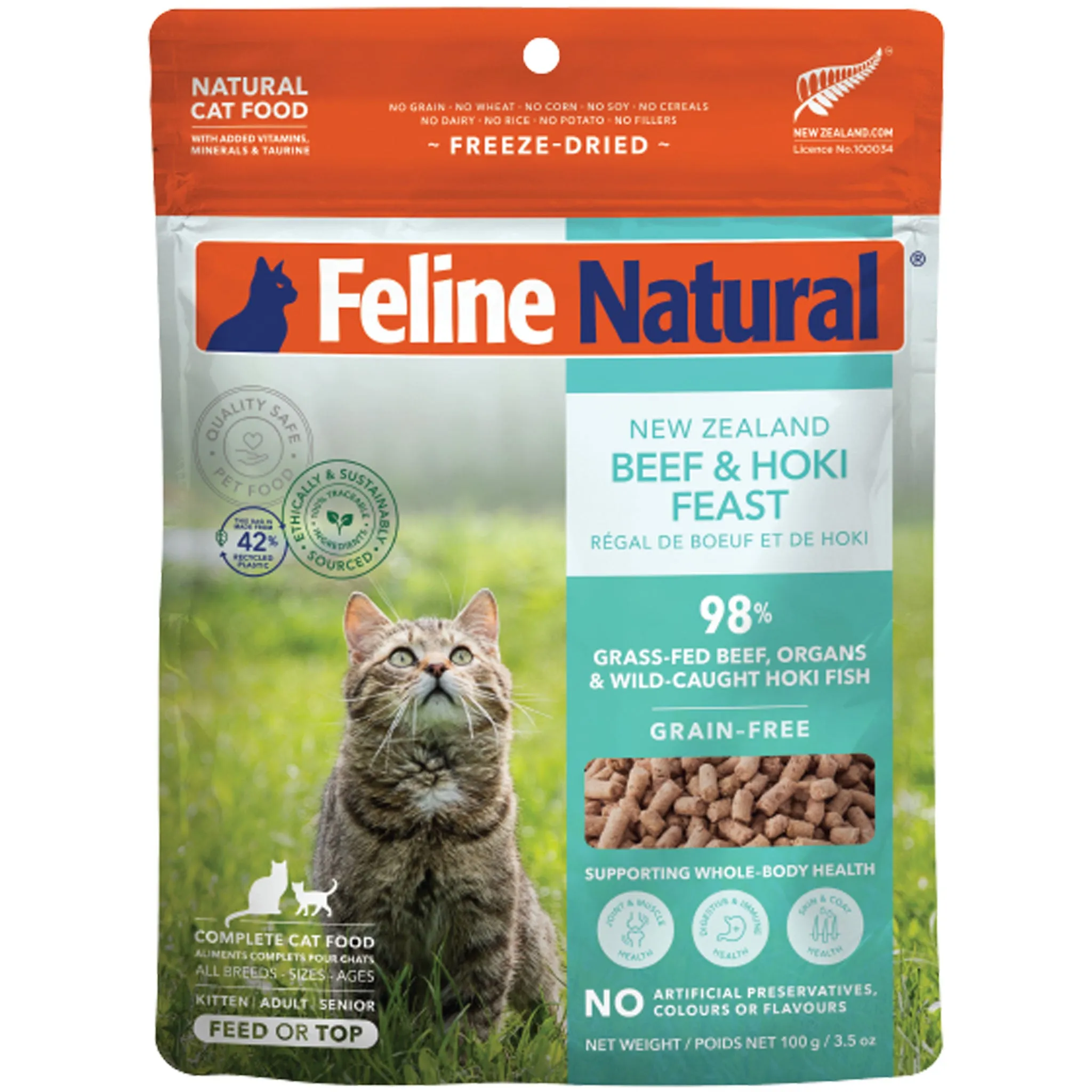 Feline Natural Freeze-Dried Cat Beef & Hoki cat toys, cat supplies