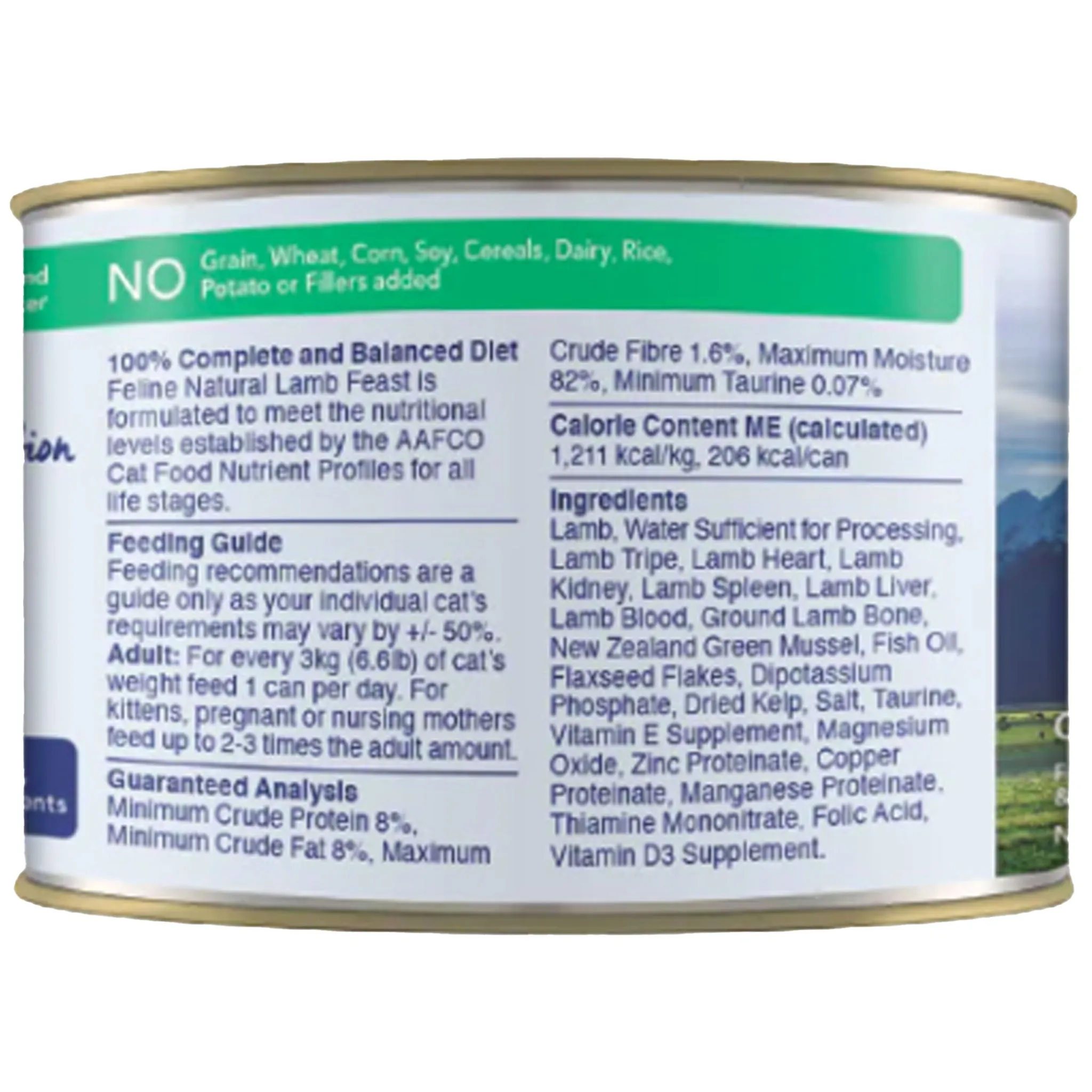 Feline Natural Lamb Feast Canned Cat Food