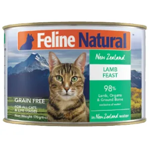 Feline Natural Lamb Feast Canned Cat Food organic cat food, holistic cat food