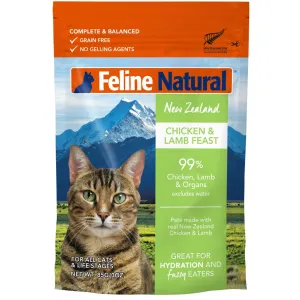 Feline Natural Pouch Chicken & Lamb Cat Food organic cat food, holistic cat food