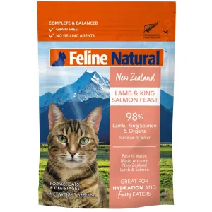 Feline Natural Pouch Lamb & Salmon Cat Food organic cat food, holistic cat food