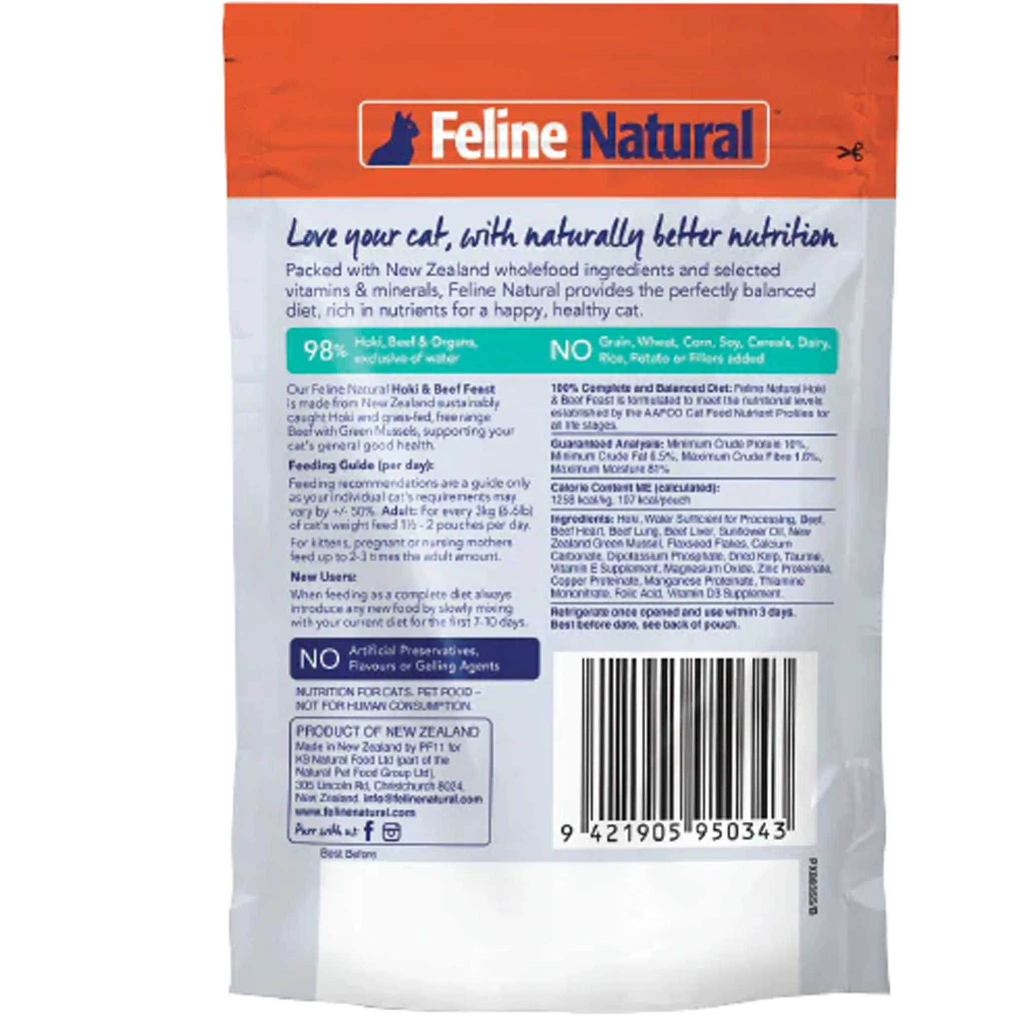 Feline Natural Pouch Variety Cat Food