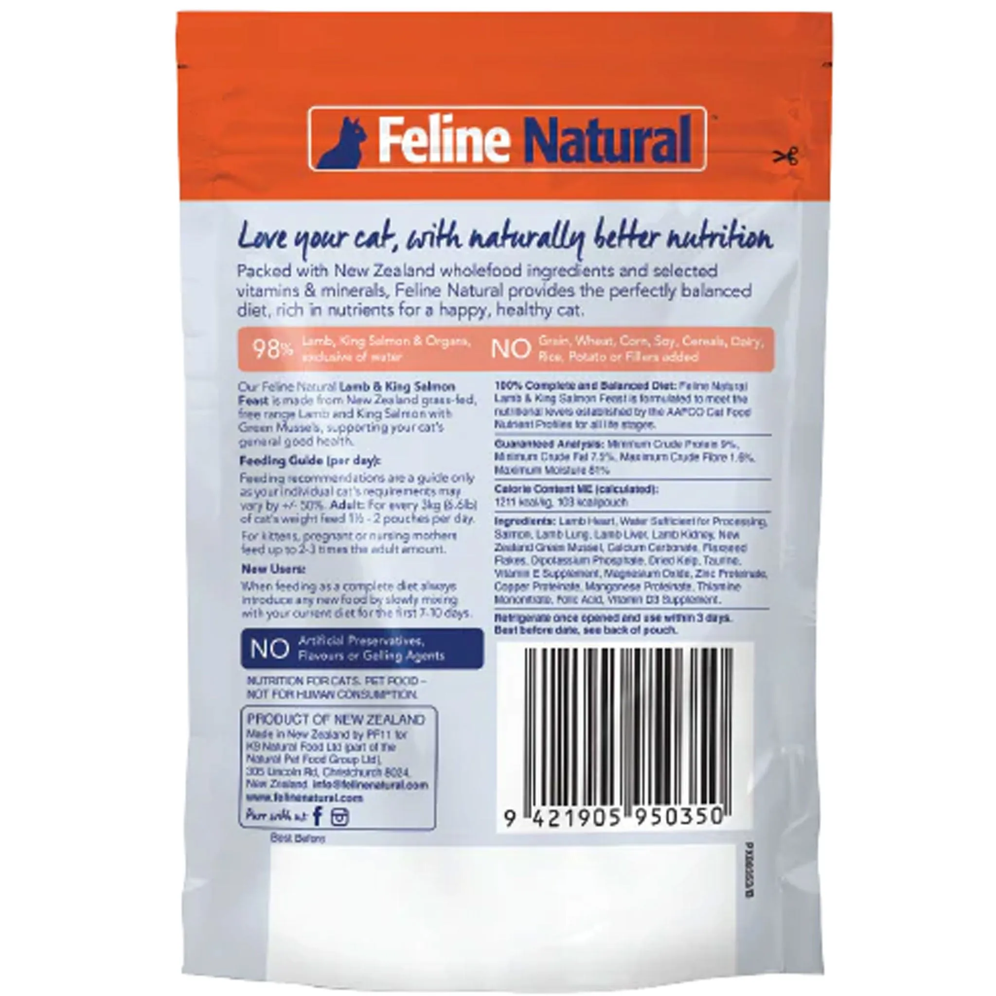 Feline Natural Pouch Variety Cat Food