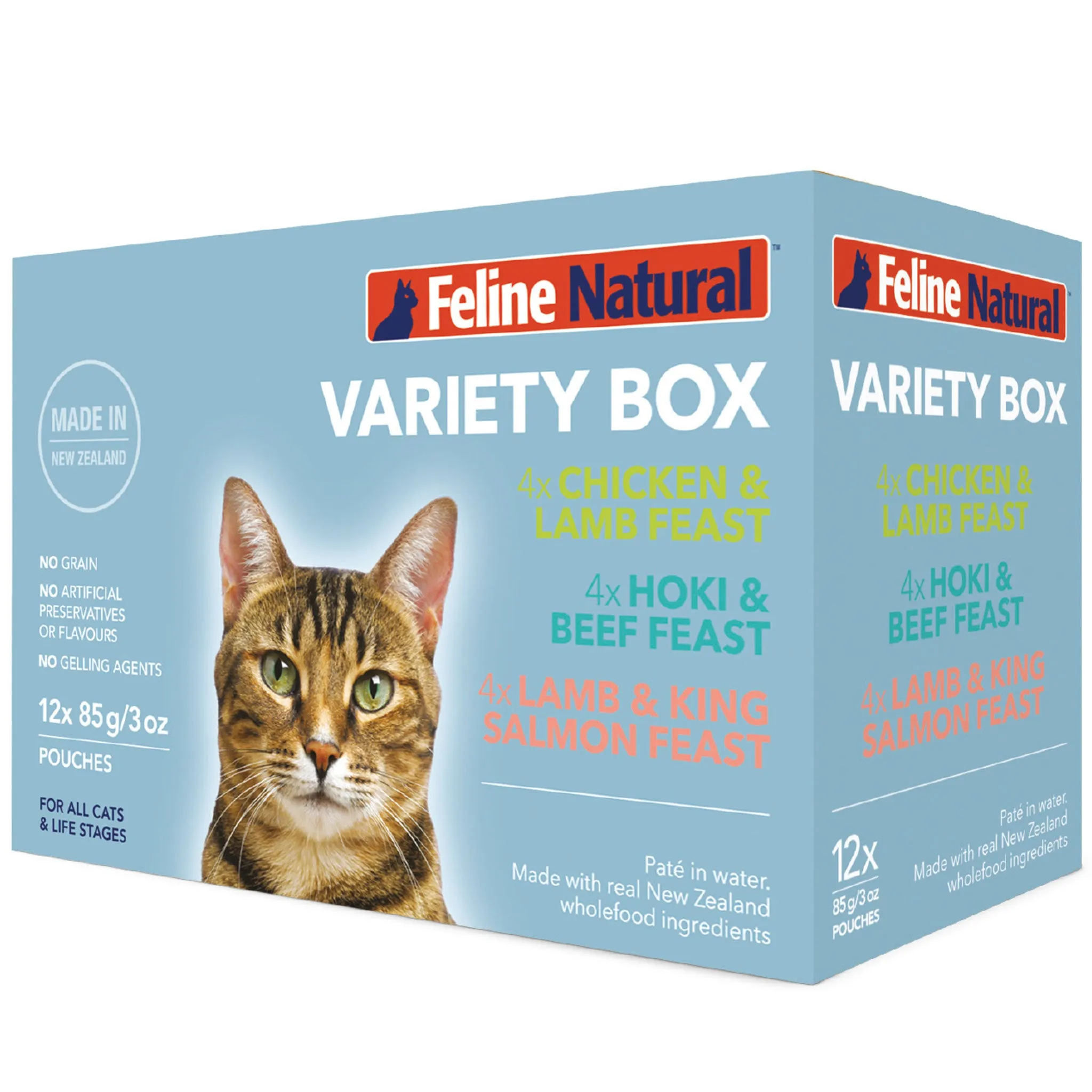 Feline Natural Pouch Variety Cat Food organic cat food, holistic cat food