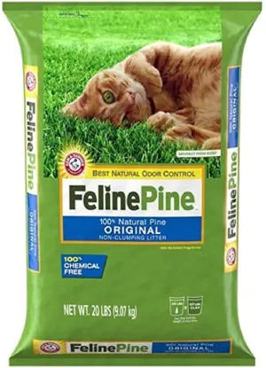 Feline Pine Original Natural Pine Cat Litter clumping litter for cats, natural cat litter