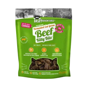 Fermented Cat Grass Beef Kitty Bits cat treats, natural cat treats