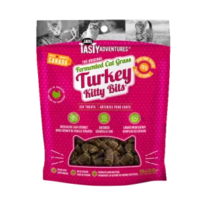 Fermented Cat Grass Turkey Kitty Bits cat treats, natural cat treats