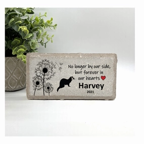 Ferret Memorial Stone - No longer by our sides but forever in our hearts show poultry,grooming poultry