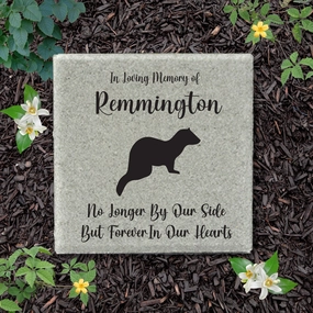 Ferret Memorial Stone - Pet Memorial Garden Stone show poultry,grooming poultry