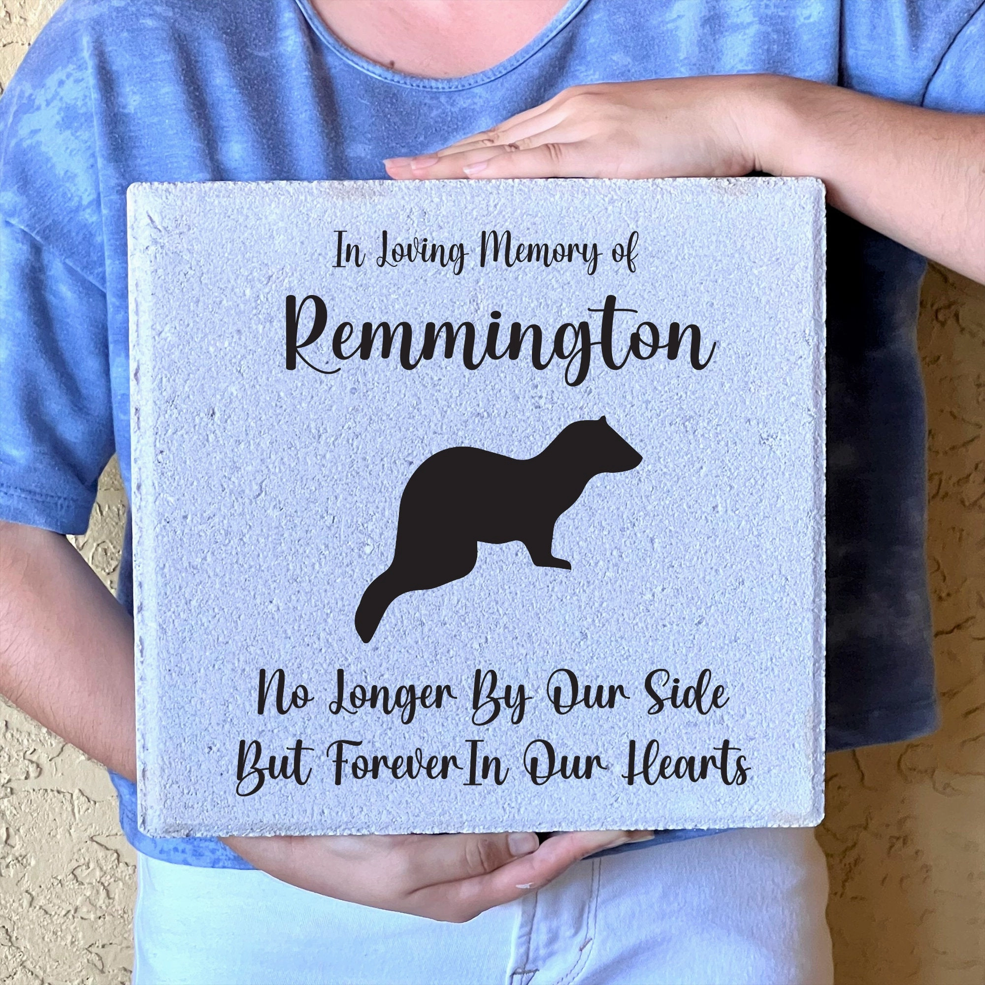 Ferret Memorial Stone - Pet Memorial Garden Stone