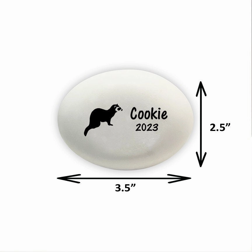 Ferret Memorial Stone- Personalized Ferret Memorial Gift
