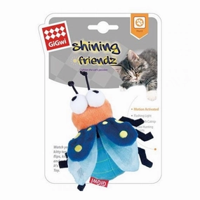 Firefly 'Shining Friendz' with Activated LED Light and Catnip Inside cat toy set,cat teaser