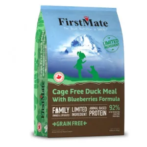 FirstMate Cat Cage-Free Duck & Blueberries dry cat food, cat kibble