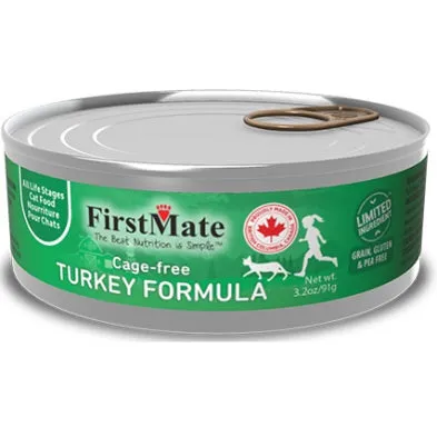 FirstMate Cat Grain Free Cage Free Turkey 3.2oz dry cat food, cat kibble
