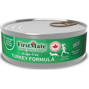 FirstMate Cat Grain Free Cage Free Turkey 3.2oz dry cat food, cat kibble