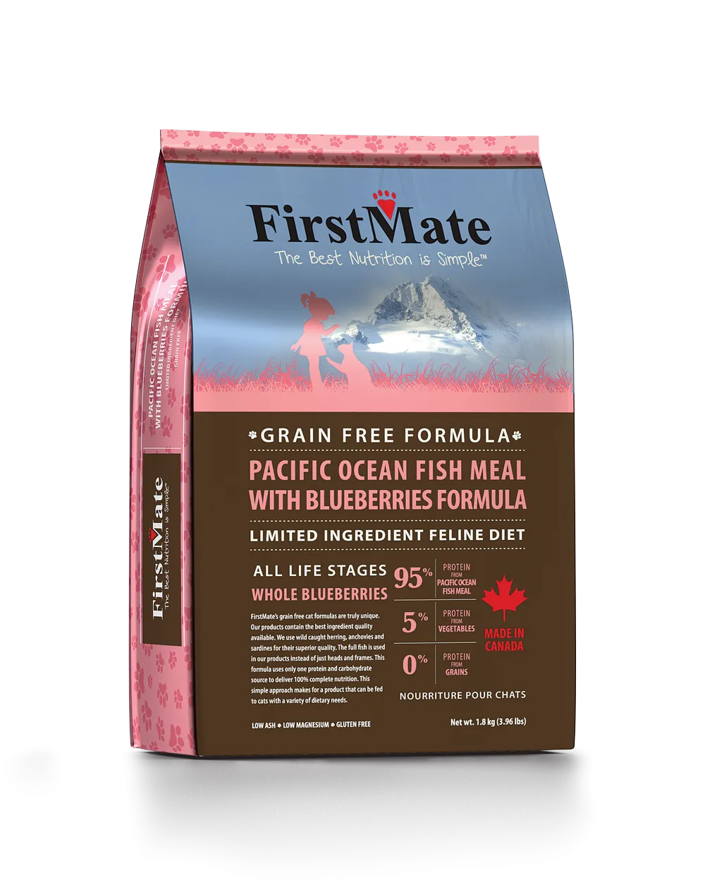 FirstMate Cat Grain Free Pacific Ocean Fish With Blueberry adult cat food, best cat food for adults